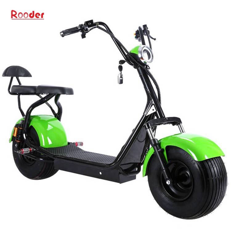 citycoco harley electric scooter r804 with CE 1000w 60v lithium battery and 2 big wheel fat tire for adult from China cheap city coco harley electric motorcycle bike Rooder factory (6)