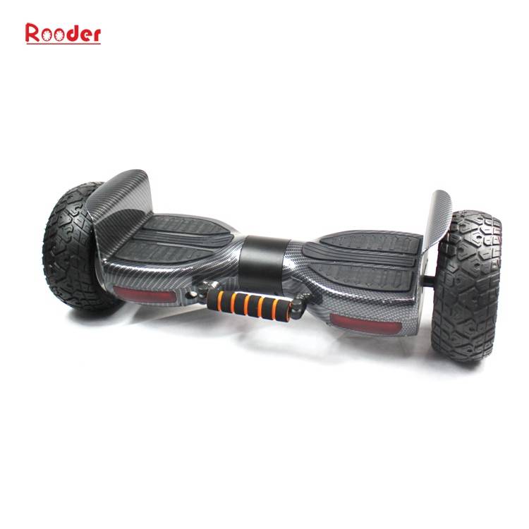 2 wheel hoverboard r808 with off rod all terrain smart wheels lithium battery auto balance pull rod dual bluetooth speaker from Rooder 2 wheel hoverboard factory (3)