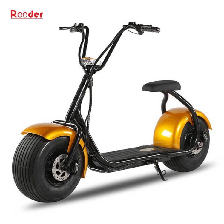 citycoco harley electric scooter r804 with CE 1000w 60v lithium battery and 2 big wheel fat tire for adult from China cheap city coco harley electric motorcycle bike Rooder factory (14)