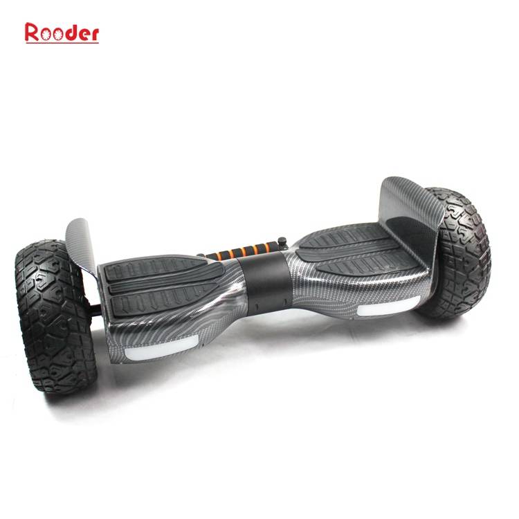 2 wheel hoverboard r808 with off rod all terrain smart wheels lithium battery auto balance pull rod dual bluetooth speaker from Rooder 2 wheel hoverboard factory (2)
