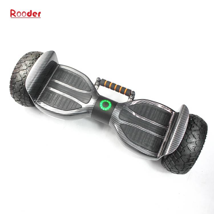 2 wheel hoverboard r808 with off rod all terrain smart wheels lithium battery auto balance pull rod dual bluetooth speaker from Rooder 2 wheel hoverboard factory (9)