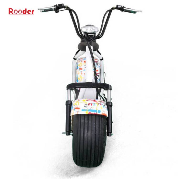 citycoco harley electric scooter r804 with CE 1000w 60v lithium battery and 2 big wheel fat tire for adult from China cheap city coco harley electric motorcycle bike Rooder factory (10)