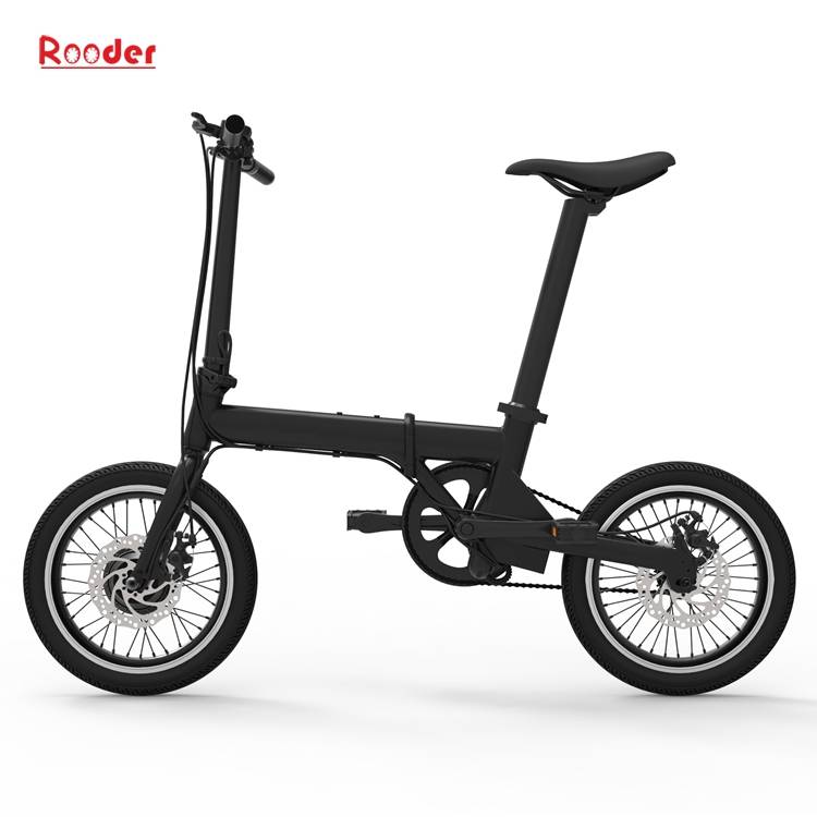 china electric bike with 16 inch tires aluminum alloy frame and removable lithium battery 14kgs only from Rooder china lightweight electric bike manufacturers (1)