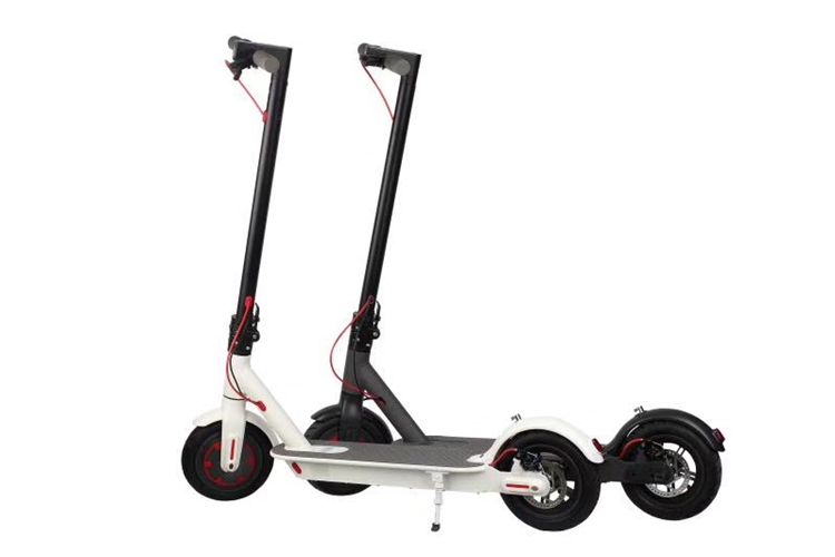 foldable electric mobility scooter r803x with two 8.5 inch wheels lithium battery front rear led light from Rooder foldable electric mobility scooter supplier  (11)