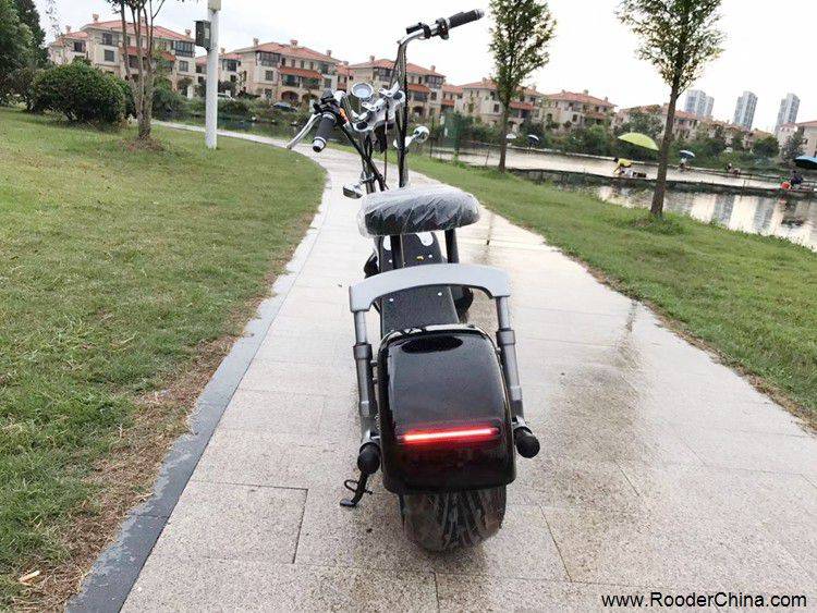 2018 li-ion battery electric scooter r804a whit high quality citycoco harley 1000w motor front rear shock absorption brake light turning light and rearview mirrors (25)