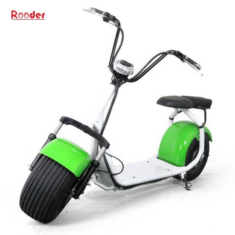 citycoco harley electric scooter r804 with CE 1000w 60v lithium battery and 2 big wheel fat tire for adult from China cheap city coco harley electric motorcycle bike Rooder factory (23)
