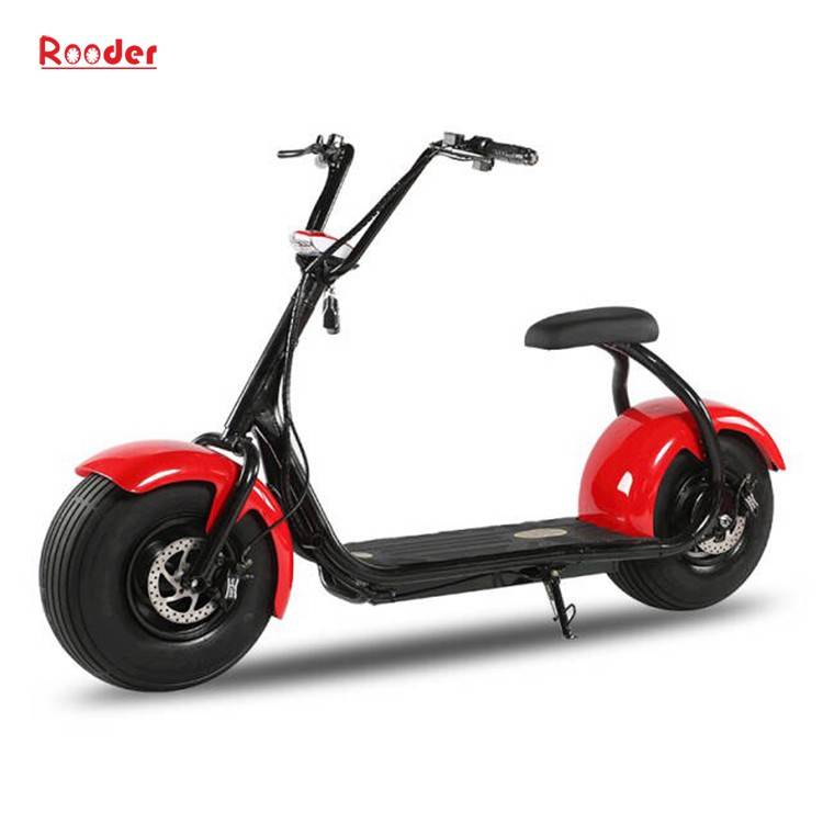citycoco harley electric scooter r804 with CE 1000w 60v lithium battery and 2 big wheel fat tire for adult from China cheap city coco harley electric motorcycle bike Rooder factory (15)