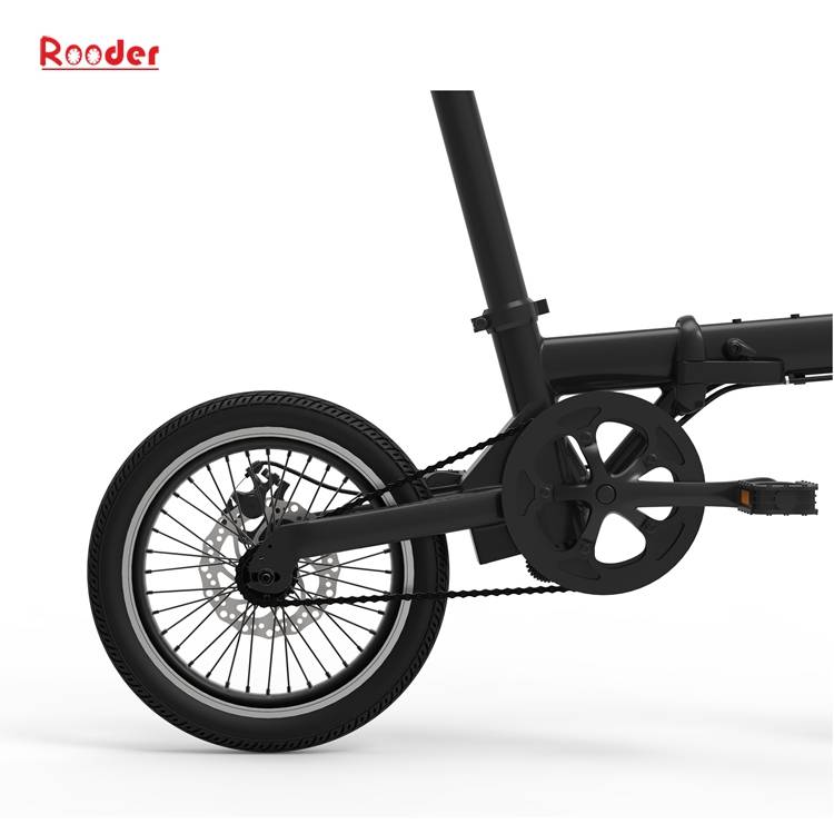 china electric bike with 16 inch tires aluminum alloy frame and removable lithium battery 14kgs only from Rooder china lightweight electric bike manufacturers (5)