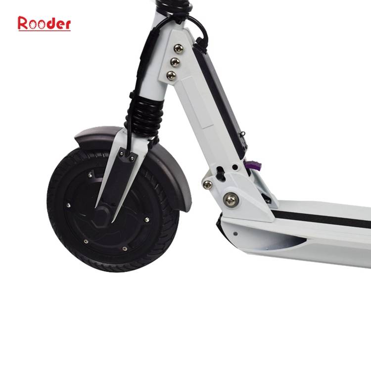 folding electric scooter for adult with 8 inch brushless motor wheel lcd screen black white blue color for sale from folding electric scooter factory supplier exporter company (5)
