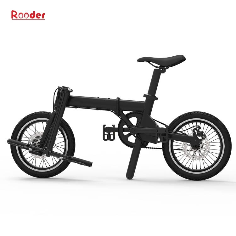 china electric bike with 16 inch tires aluminum alloy frame and removable lithium battery 14kgs only from Rooder china lightweight electric bike manufacturers (2)