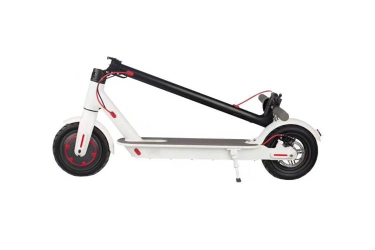 foldable electric mobility scooter r803x with two 8.5 inch wheels lithium battery front rear led light from Rooder foldable electric mobility scooter supplier  (8)