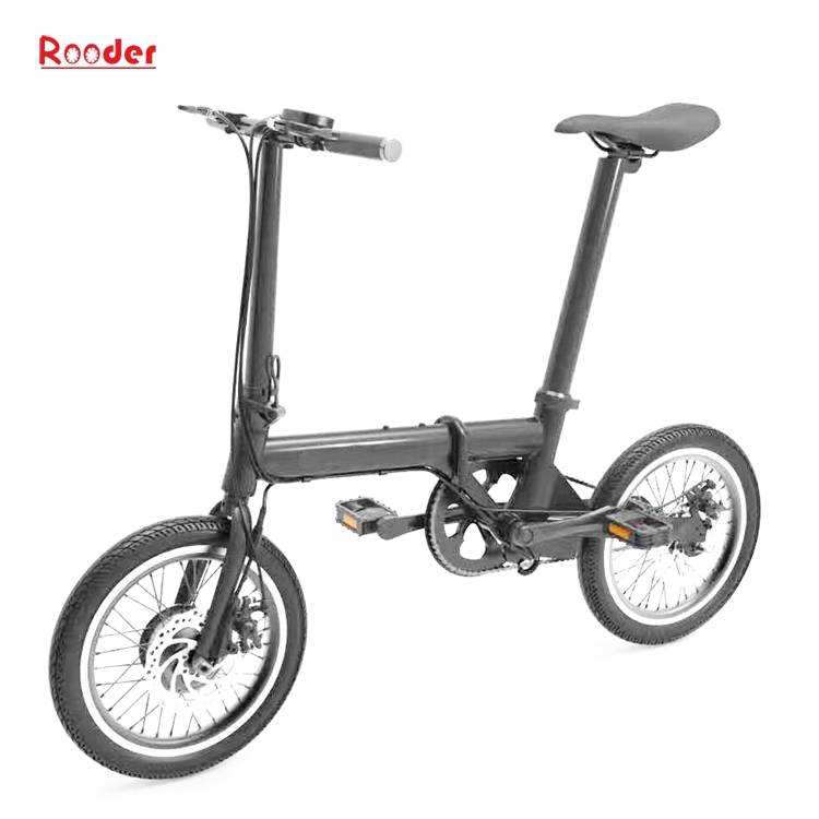 china electric bike with 16 inch tires aluminum alloy frame and removable lithium battery 14kgs only from Rooder china lightweight electric bike manufacturers (7)