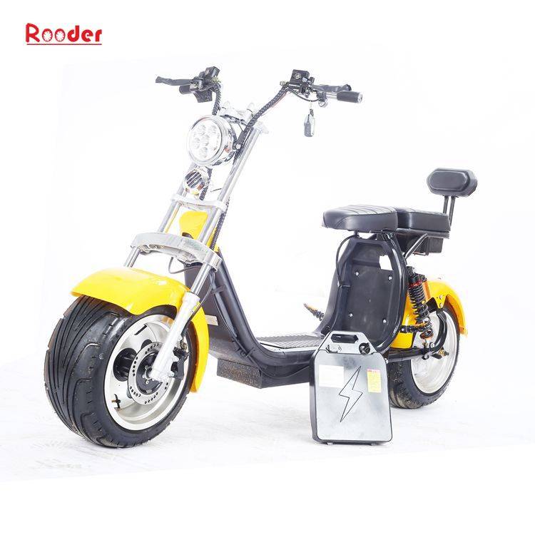 Big wheel electric scooter citycoco with removable battery