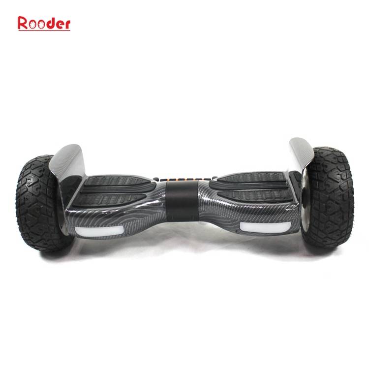 2 wheel hoverboard r808 with off rod all terrain smart wheels lithium battery auto balance pull rod dual bluetooth speaker from Rooder 2 wheel hoverboard factory (1)