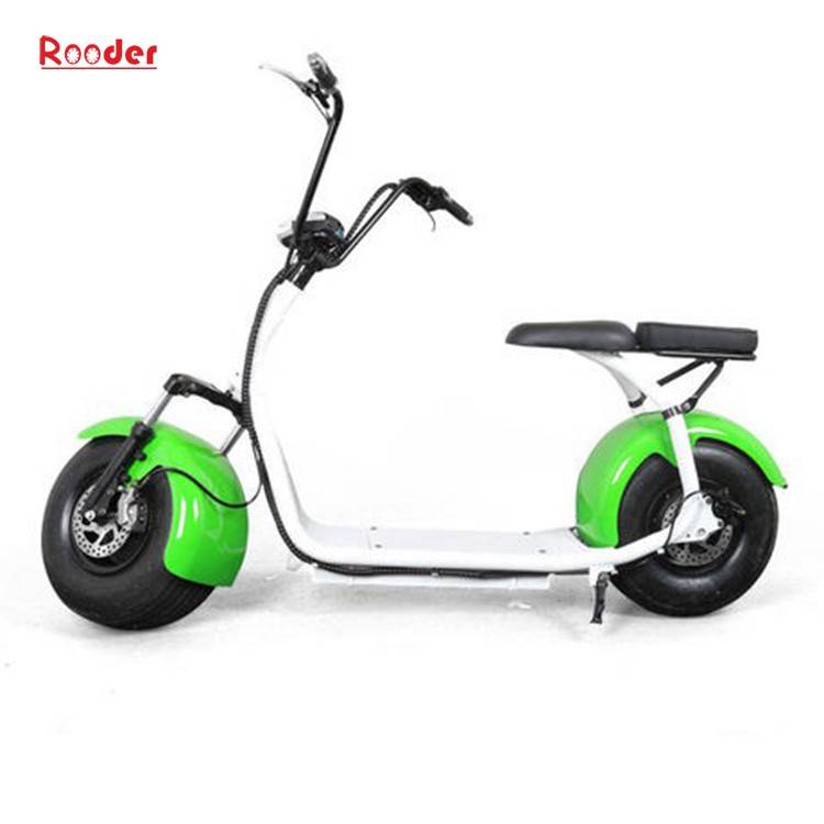 citycoco harley electric scooter r804 with CE 1000w 60v lithium battery and 2 big wheel fat tire for adult from China cheap city coco harley electric motorcycle bike Rooder factory (24)