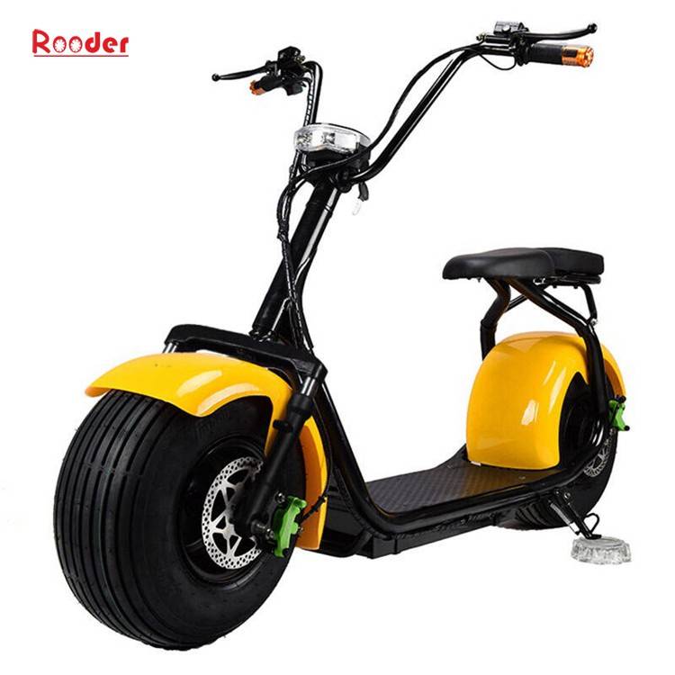 citycoco harley electric scooter r804 with CE 1000w 60v lithium battery and 2 big wheel fat tire for adult from China cheap city coco harley electric motorcycle bike Rooder factory (5)