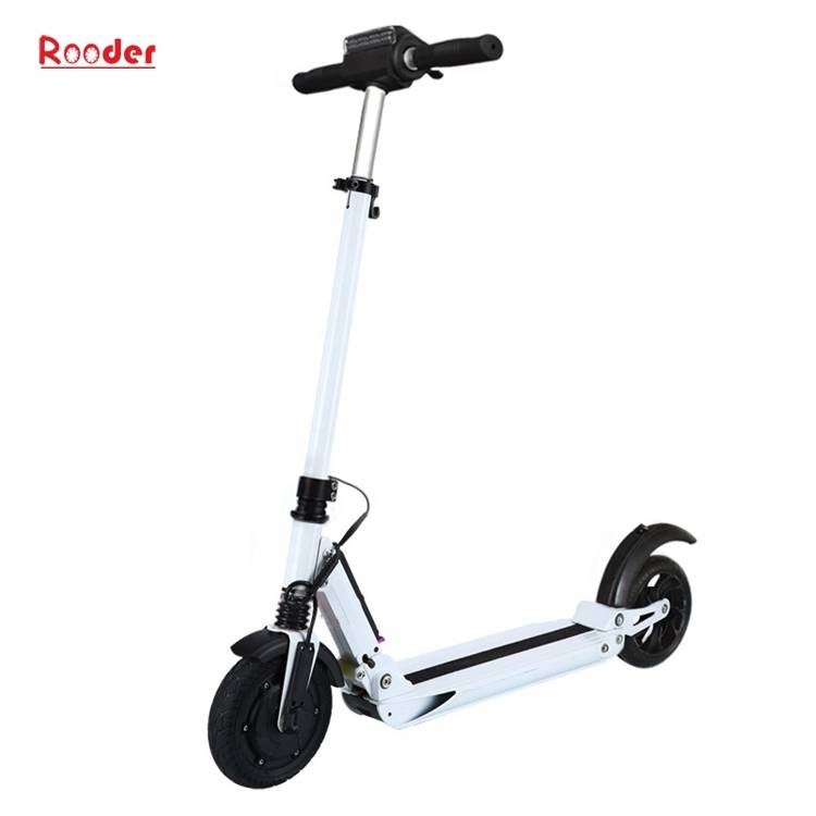 folding electric scooter for adult with 8 inch brushless motor wheel lcd screen black white blue color for sale from folding electric scooter factory supplier exporter company (1)
