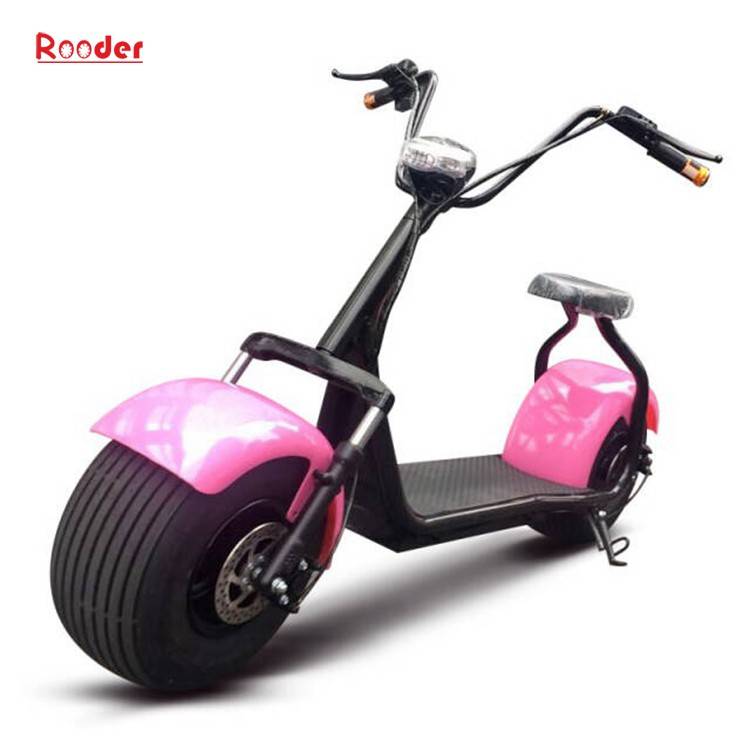 citycoco harley electric scooter r804 with CE 1000w 60v lithium battery and 2 big wheel fat tire for adult from China cheap city coco harley electric motorcycle bike Rooder factory (1)