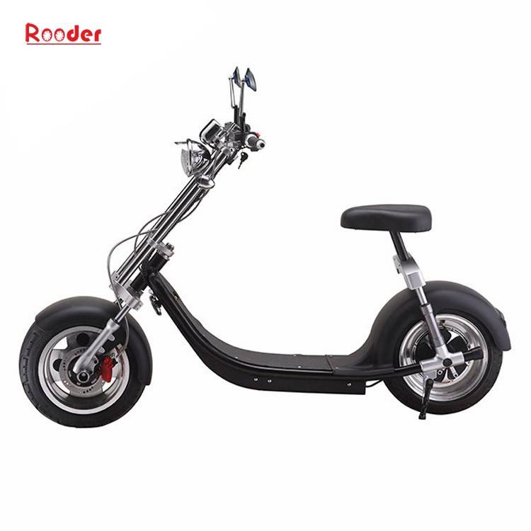 2018 li-ion battery electric scooter r804a whit high quality citycoco harley 1000w motor front rear shock absorption brake light turning light and rearview mirrors (6)