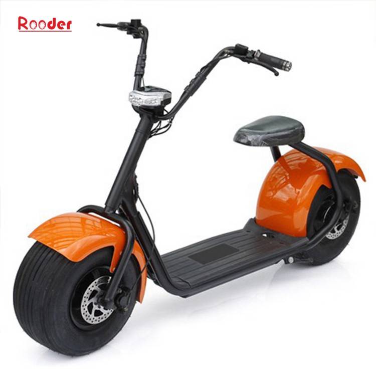 citycoco harley electric scooter r804 with CE 1000w 60v lithium battery and 2 big wheel fat tire for adult from China cheap city coco harley electric motorcycle bike Rooder factory (19)