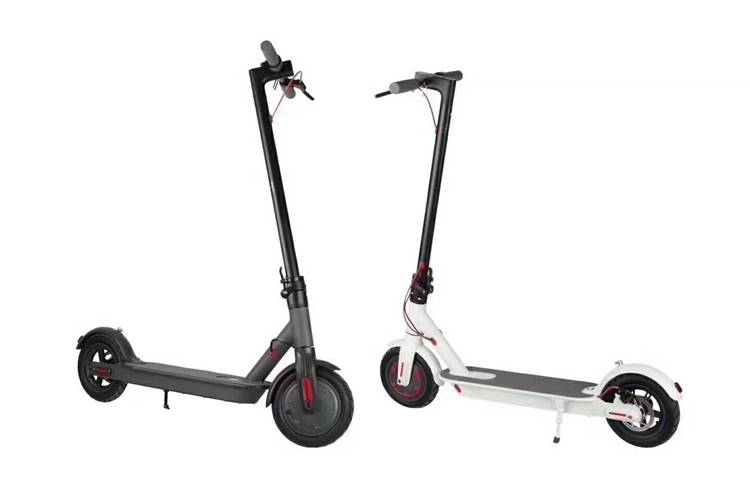 foldable electric mobility scooter r803x with two 8.5 inch wheels lithium battery front rear led light from Rooder foldable electric mobility scooter supplier  (3)