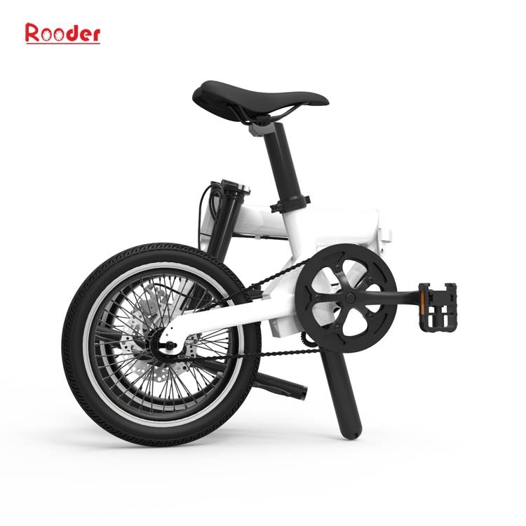 china electric bike with 16 inch tires aluminum alloy frame and removable lithium battery 14kgs only from Rooder china lightweight electric bike manufacturers (4)