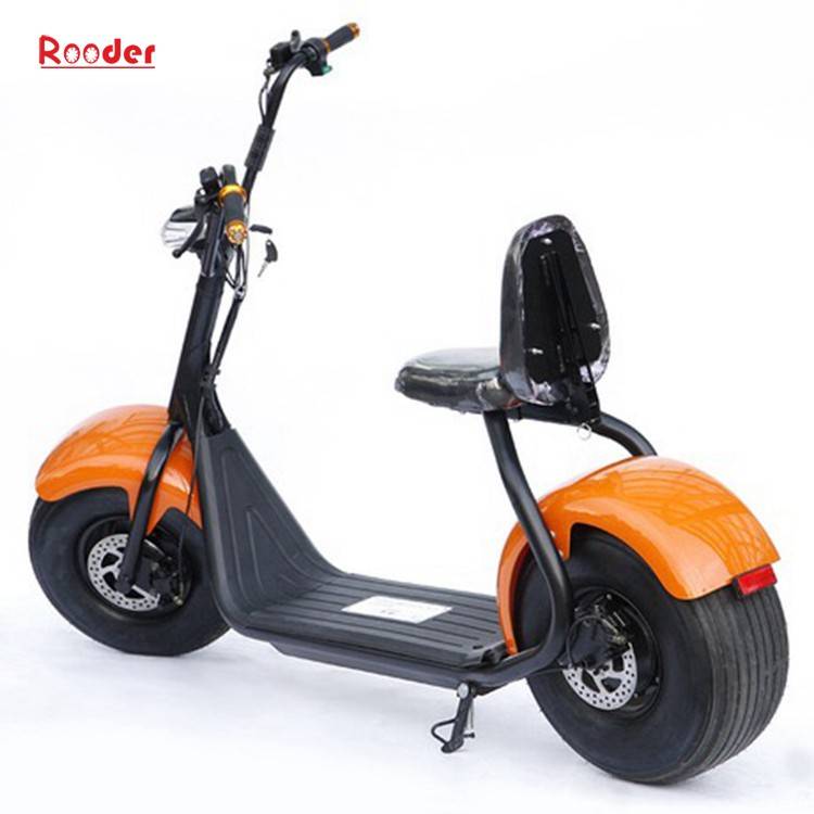 citycoco harley electric scooter r804 with CE 1000w 60v lithium battery and 2 big wheel fat tire for adult from China cheap city coco harley electric motorcycle bike Rooder factory (20)