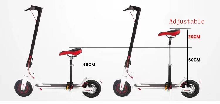 foldable electric mobility scooter r803x with two 8.5 inch wheels lithium battery front rear led light from Rooder foldable electric mobility scooter supplier  (10)