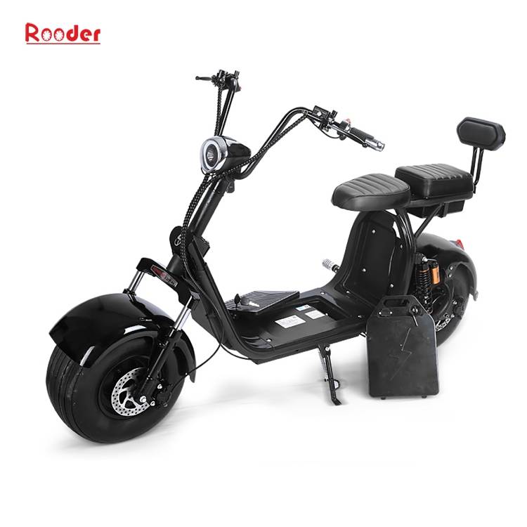 EEC citycoco big electric wheel scooter harley with removable battery R804g showed electric exhibition