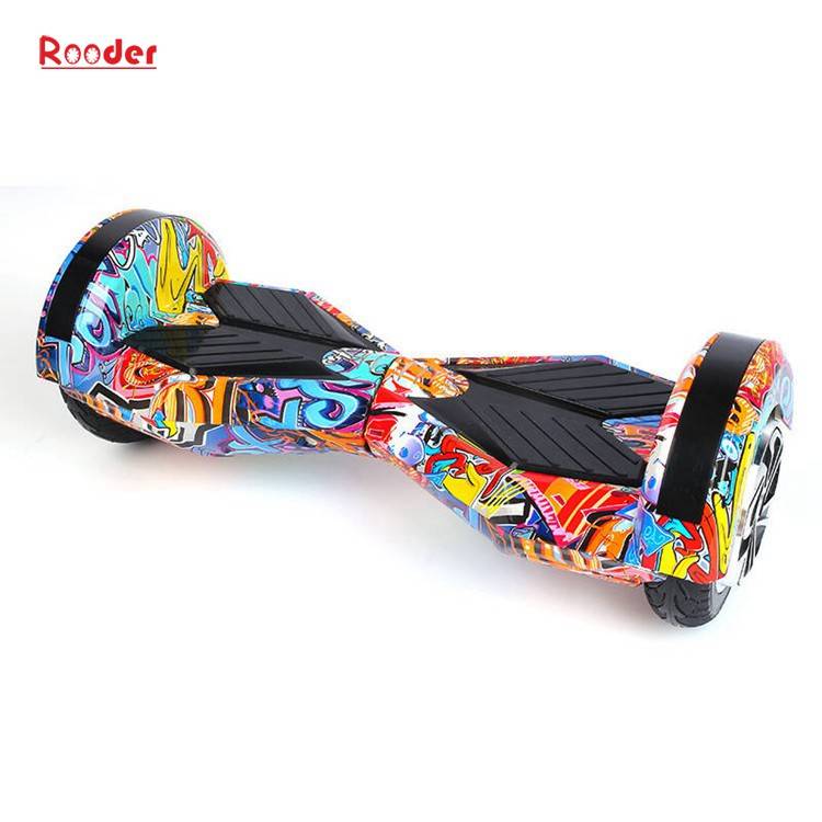 best electric hoverboard r806 with lamborghini design two 8 inch smart balance wheels led lights bluetooth safe lg samsung battery pink yellow orange graffiti (9)