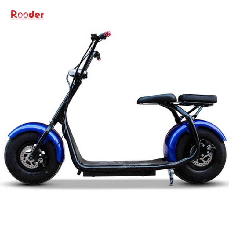 citycoco harley electric scooter r804 with CE 1000w 60v lithium battery and 2 big wheel fat tire for adult from China cheap city coco harley electric motorcycle bike Rooder factory (4)
