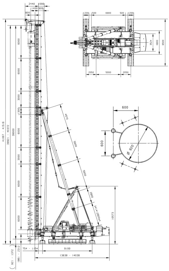 JB160A Hydraulic Walking Piling Rig3