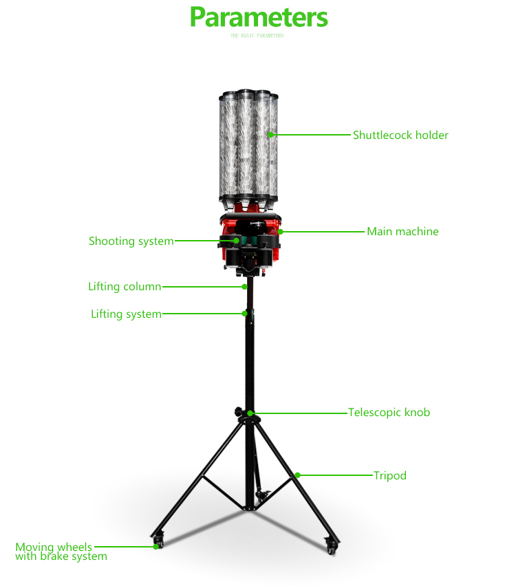 SIBOASI badminton machine S4025U from China Manufacturer