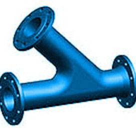 Big discounting Carbon Steel Gate Valve -<br />
 all flanged tees with 45° angle branch 45° - SNODE