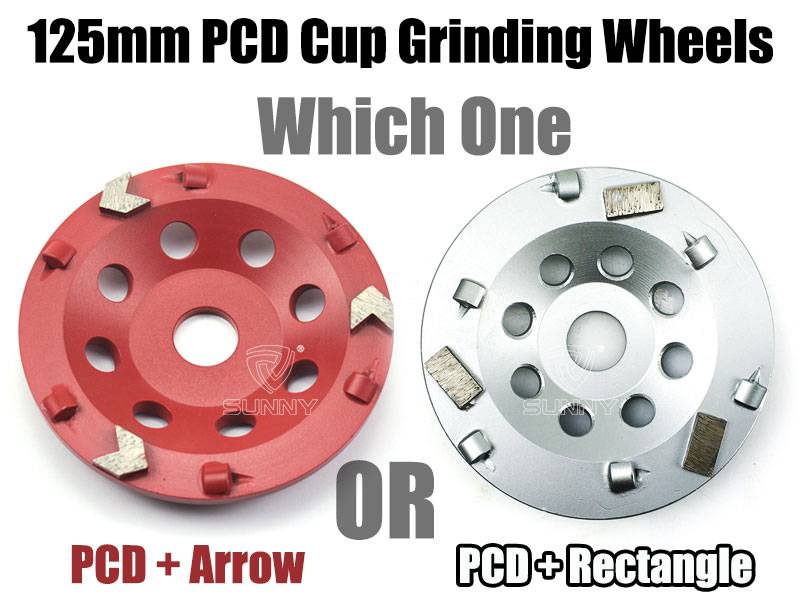 125 մմ PCD Diamond Cup Grinding Անիվներ Անկյունային Մաղող սարքի համար