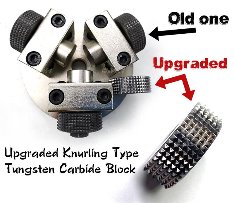 The upgraded knurling type tungsten carbide block