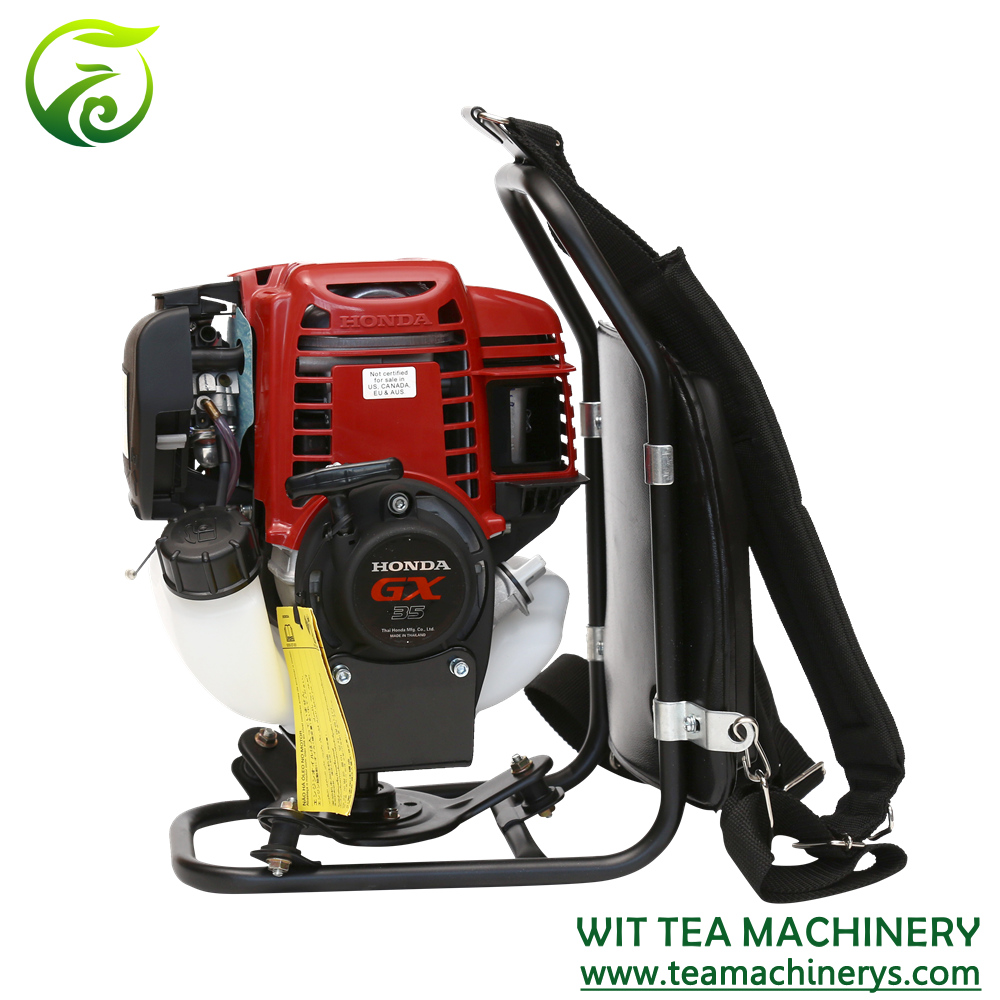 ZC-4C-H3 tea harvester use HONGDA GX35 4 stroke engine, power 1.35kw, displacement 35cc, total weight about 10.2kg, cutting width 450, 500 and 600mm.