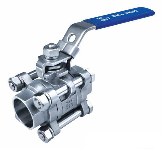 China Gold Supplier for Ansi 321 304 Pipe Fitting -<br />
 3PC Ball Valves,Full Bore,Socket Weld End,1000WOG - Kingnor