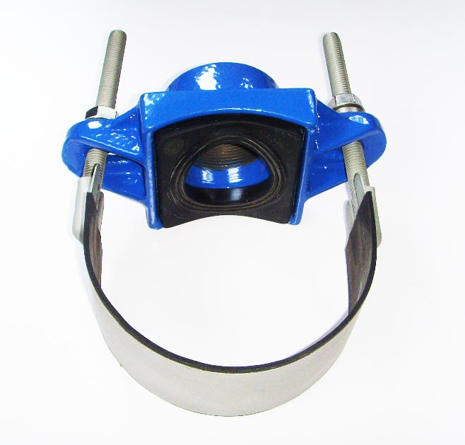 Factory directly supply Fitting Pvc -<br />
 Ductile Iron with Stainless Steel Strap - Kingnor