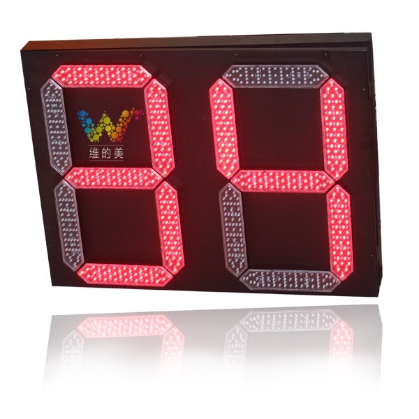 CE approved large digital LED traffic signal light countdown timer