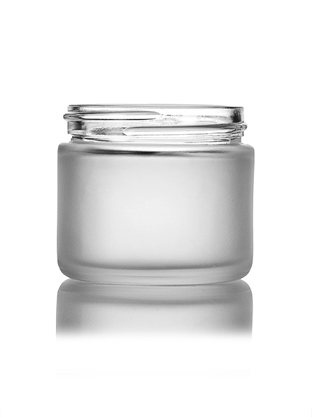 Frosted Glass Straight Sided Jars (Bulk), Caps Not Included