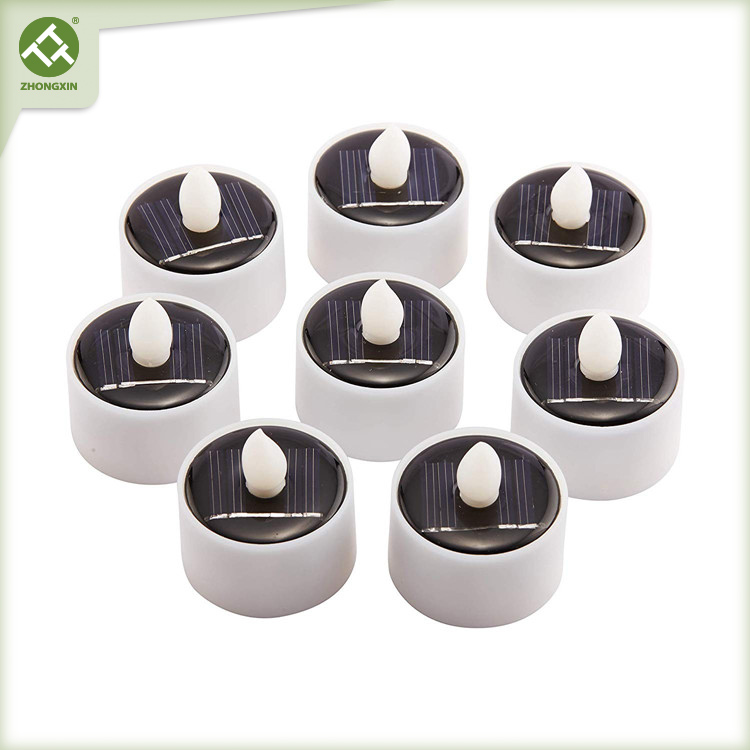 Solar Tea Lights Flameless LED Holiday Decoration