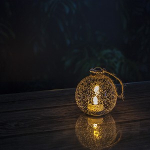 Hanging Solar Lantern with Tea Candle Lights